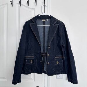 Cleo Dark Blue Denim Blazer